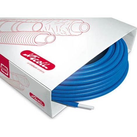 Nicoll – Tube multicouche gainé bleu Ø16mm – Longueur 100m – Résistance à l'eau chaude et froide – Anti-corrosion et acoustique