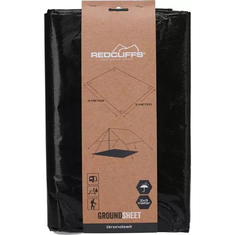 REDCLIFFS lona suelo acampada negra 2x3 m , Lona de suelo acampada 2×3 metros de  color NegroMarca RedcliffsEsterilla de camping - 250 x 300 cmAsegura una superficie se