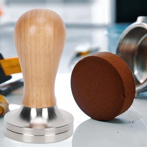 Kaffeestampfer aus Edelstahl für Zuhause und Büro, Kaffeepulver-Stampfwerkzeug mit Griff, 51 mm (1/5)