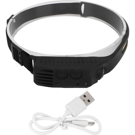 Lanterne frontale COB multifonction haute luminosité, détecteur de mouvement rechargeable pour camping extérieur (1/5)