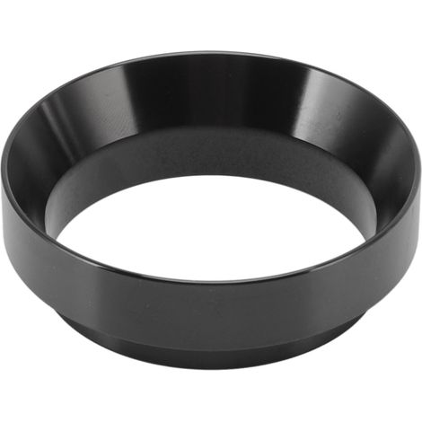 Entonnoir doseur à café 58 mm, anneau doseur magnétique en alliage d'aluminium italien pour café moulu, idéal pour les cafés, les commerces et la maison (noir). (1/5)