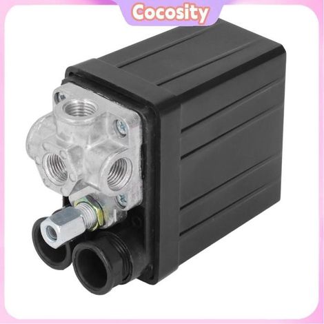 Cocosity commutateur de contrôle de pression Pressostat de Compresseur D'air, Vanne de Commande Automatique avec Bouton moto poulie (1/5)