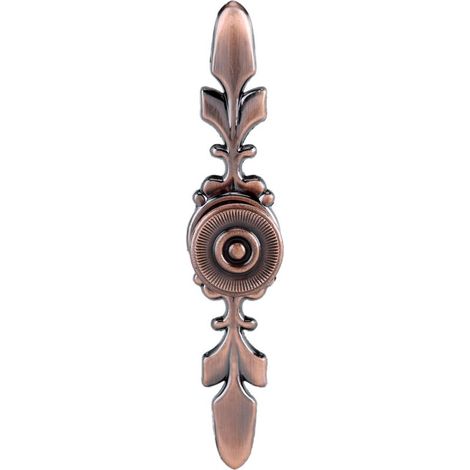 Poignée de tiroir meuble européen, bouton de porte bronze rouge, décoration intérieure (1/5)