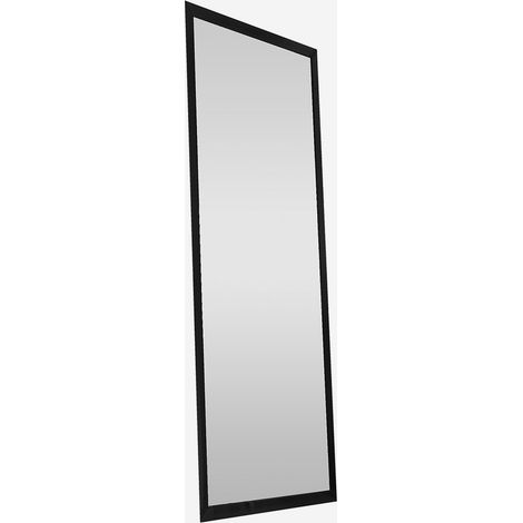 Specchio da parete rettangolare con cornice in alluminio Suva - Nero
