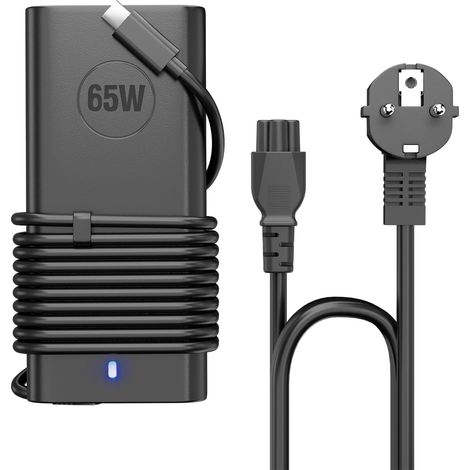 65W Chargeur Ordinateur pour Latitude 5540 5420 7400 5440 7440 3540 5520 7420 5430 7390 7320 5530 7430 3440 7340 5320 7410 7330 7530 ChromeBook 3100 XPS 13 Type C Portable Alimentation Adaptateur (1/5)