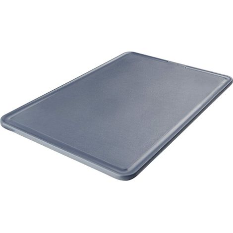 Fackelmann Tagliere, Linea Easy Prepare, in plastica di Alta qualità, Dotato di scanalatura e Piedini Antiscivolo, Colore: Blu Scuro 36x24x1cm (1/4)