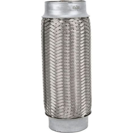 Tuyau flexible d'échappement 2,5 x 8 pouces en acier inoxydable tressé, joint flexible universel pour voiture (1/5)