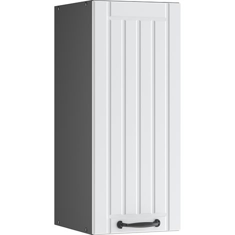 Pensile da cucina Fame-Line, Bianco casa di campagna, 30 cm, Vicco