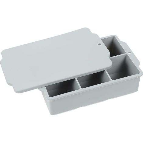 à Glaçons en Silicone 6 Cases Couvercle, Carré (1/5)