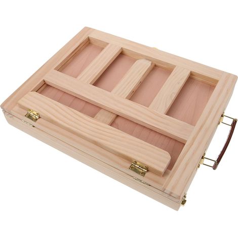 Chevalet de Dessin Bois Support Peinture Portable Chevalet Croquis Extérieur Léger et Robuste pour Esquisse et Aquarelle (1/5)