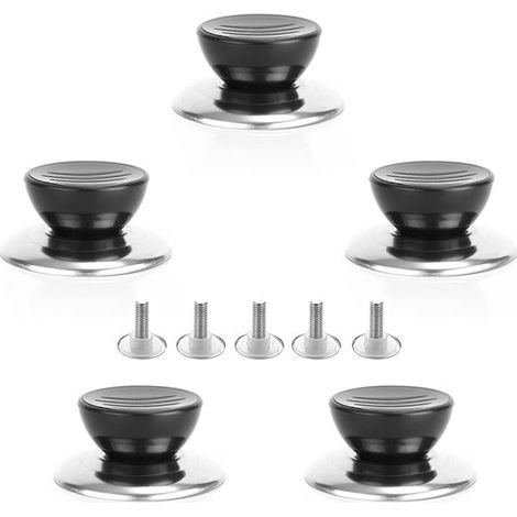 Lot de 5 boutons universels – Poignées pour couvercles de casseroles – Ustensiles de cuisine – Remplacement (1/5)