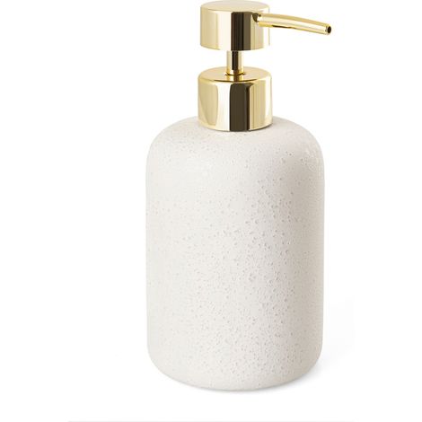 Seifenspender 400 ml AWD INTERIOR 1912 Bonita Weißgold-Steingut (1/4)