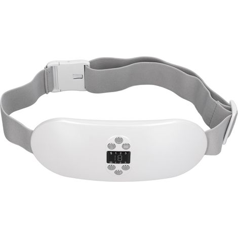 Ceinture chauffante vibrante graphène EMS pour abdomen, taille, amincissement, modelage, soin utérin, blanc YSM-C06 (avec batterie intégrée) (1/5)