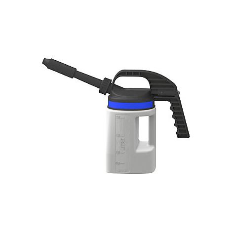 Jarra de llenado universal de PE LubriFlex  con 2 salidas de
