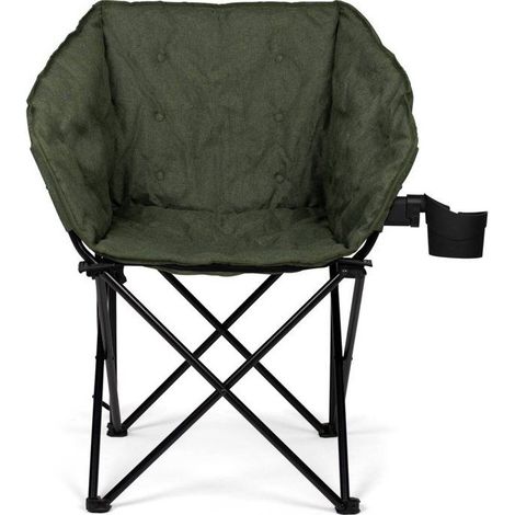 Sillón - KAMPA - Silla TUBB Verde - Plegable acolchado - Verde oscuro - 120 kg (1/5)