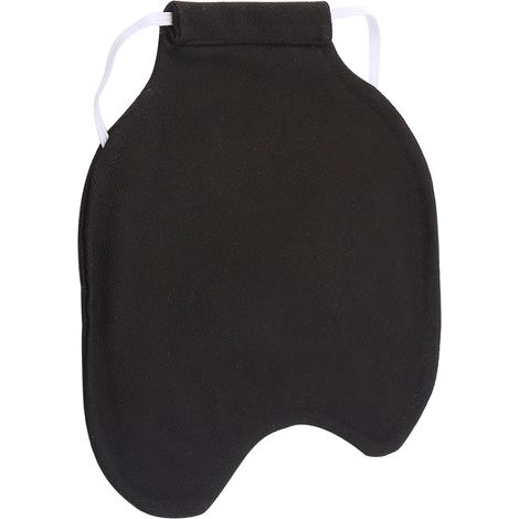 Protection pour plumes d'animaux, protection du dos et des ailes, tablier de selle pour poule, veste double couche, noir. (1/5)