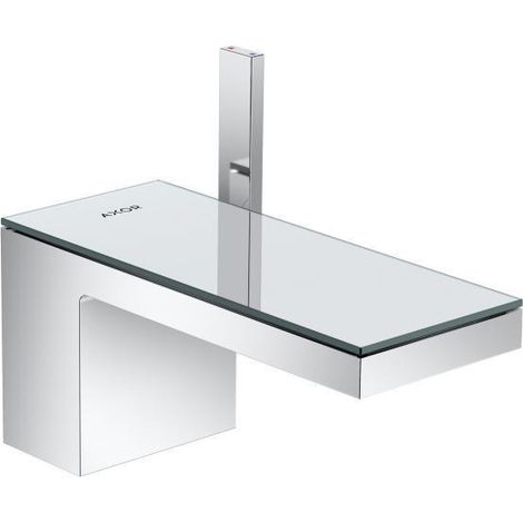 Axor MyEdition - Grifo de lavabo con desagüe Push-Open, cromo/vidrio de espejo 47010000 (1/5)