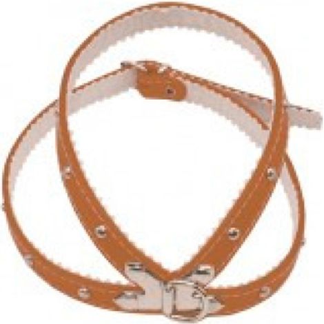 collier pectoral en cuir avec ferrure pour chien 250 x 13 mm