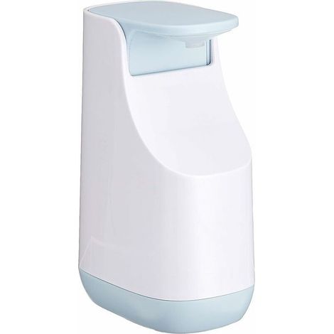 Pompe à Savon Liquide Compacte, Plastique, BlancBleu Ciel, 6.2 x 9.1 x 14.2 cm (1/5)