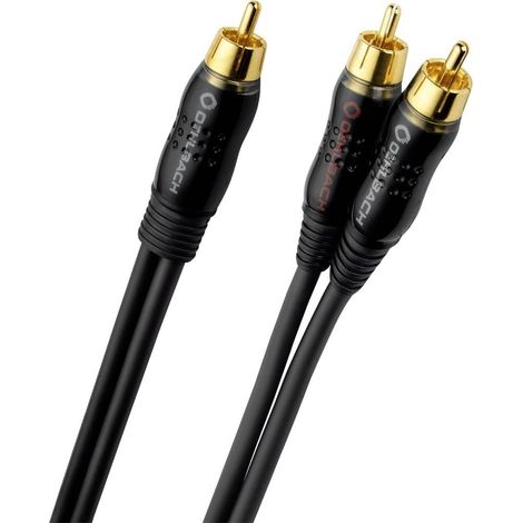 Oehlbach D1C23711 RCA Audio Cavo a Y [2x Spina RCA - 1x Spina RCA] 12.50 m Antracite