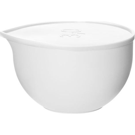 ciotola per mescolare con coperchio 3l bianca 2514