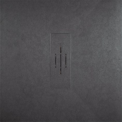 Receveur douche DOUFFINE PLYLITE gris, ecoulement 90mm 900x35x900mm (1/3)