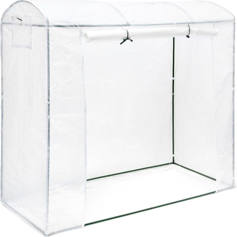 Serra per pomodori XL arrotondata da giardino 200 x 80 cm protezione intemperie ventilazione ottimale in PVC verde 130003269