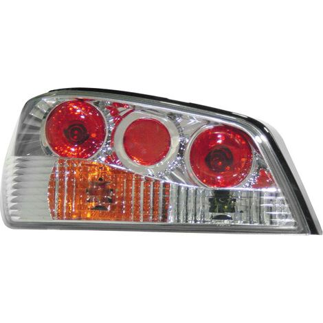 Coppia fanali posteriori - compatibile per Peugeot 306 (3/97-7/01) - Cromo