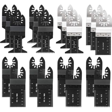 Confezione da 20 lame professionali per seghe oscillanti multifunzione a cambio rapido, accessori per utensili elettrici multifunzione da taglio. Lama per sega oscillante, scalpello.