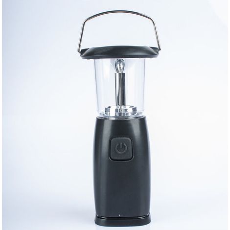 Wiederaufladbare Campinglampe, Solar-Campinglaterne, LED-Taschenlampe mit drei Lademodi und 6 Hochleistungs-LEDs für Camping, Arbeit, Jagd, Zelten und Angeln. – Crezuo