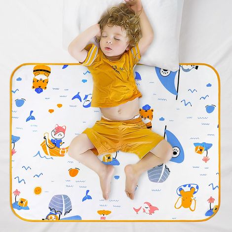 Alèse d'apprentissage de la propreté, 70 x 90 cm Imperméable Protège Matelas Coussin protège-Matelas pour Protection la Nuit pour Matelas Pendant l'apprentissage de la propreté la Nuit (1/5)
