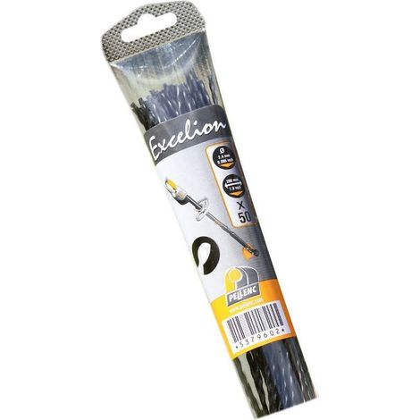 Tube De Débroussailleuse - 50 Brins - 20 Cm - Diamètre 2,4 Mm - Pour Débroussailleuses À Fil