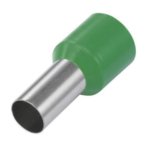 Embout simple d'extrémité de câble TRU COMPONENTS E60-12GN 6 mm² x 12 mm partiellement isolé vert 10 (1/2)