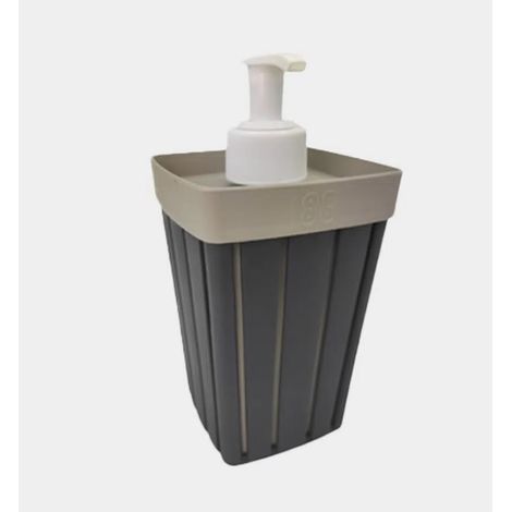 Portasapone Dispenser Sapone Bagno Doga Grigio 7,5 x 7,5 x 15,4 cm (1/2)