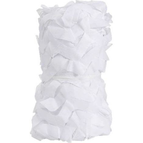 Voile d'ombrage camouflage blanc 3x4 m rectangulaire anti UV pour jardin terrasse balcon extérieur résistant durable (1/5)