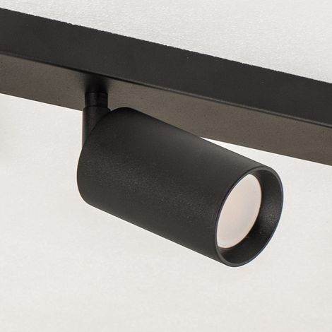[NEUWERTIG] Argon Deckenstrahler Sado Schwarz Stahl Justierbar 3 Flammig Lang Lampe Leuchte B-Ware