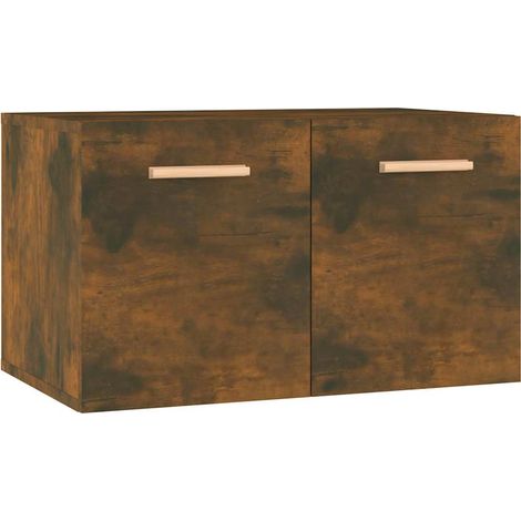 Armoire murales Design moderne, Armoire Etagère de rangement, Chêne fumé 60x36,5x35 cm Bois d'ingénierie OIB8947E (1/5)