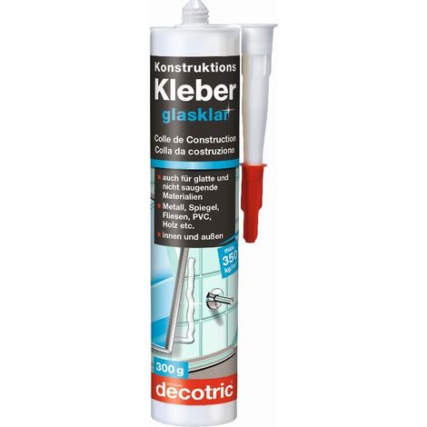 Decotric Konstruktions-Kleber 300 g, glasklar Spezialkleber (1/3)