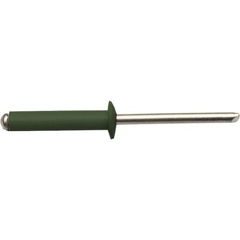 500 Rivets Aveugles Tête Ronde GORIVET ALX TRS 3.2 x 8 mm - Aluminium/Acier RAL 6011 - D-Work (1/4)