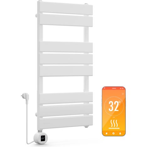 Blumfeldt Radiateur Eau Chaude Design, Radiateur Vertical Eau Chaude pour Chauffage Maison, Faible Conso d'Energie, Silencieux, Chauffage Mural 600W pour Salle de Bains, Seche Serviette Eau Chaude (1/5)