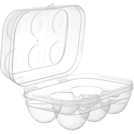 Boite à oeufs 6 compartiments en plastique transparente (1/5)
