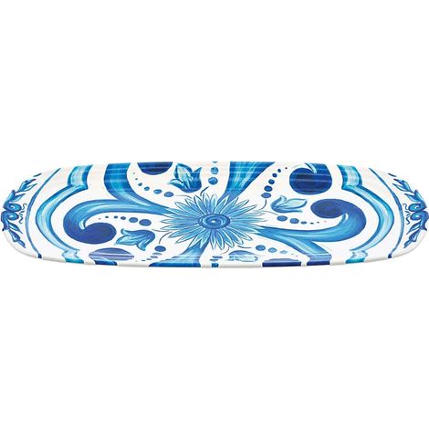 GUZZINI Vassoio Rettangolare Piccolo Decoro Blues 39,5 x 16,5 x2,5 Cm Melamina Table Decor