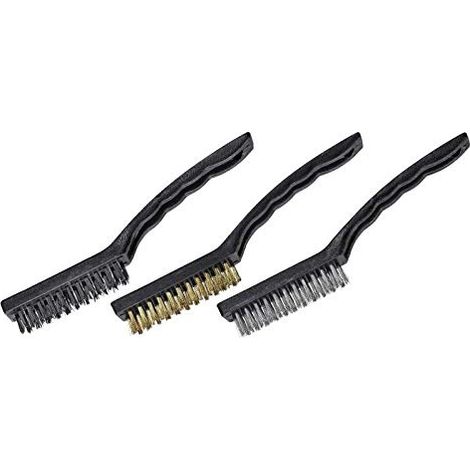 Cepillo de alambre kwb 923490 set 3 piezas ergonómico óxido