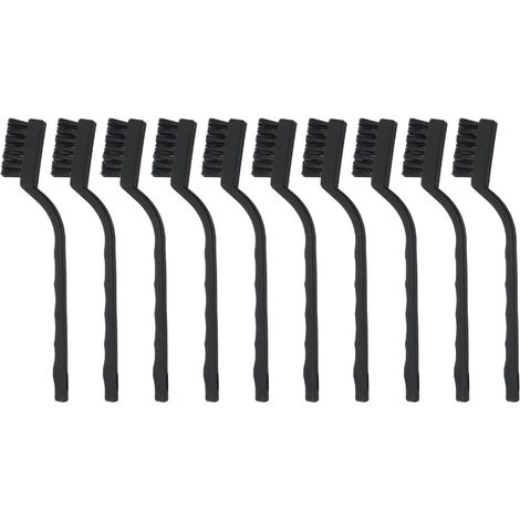 Lot de 10 Brosse, nylon, poignée ergonomique, plastique, nettoyage rouille, industrie, maison