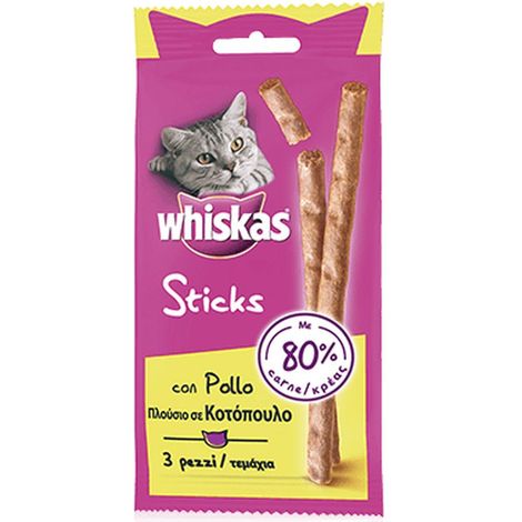 Whiskas Gatto Sticks 18gr con Pollo