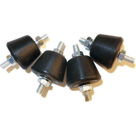 – Support de machine externe de climatisation – Lot de 4 pieds anti-vibrations en caoutchouc EPDM – Réduit bruit et vibrations – Installation facile (1/5)