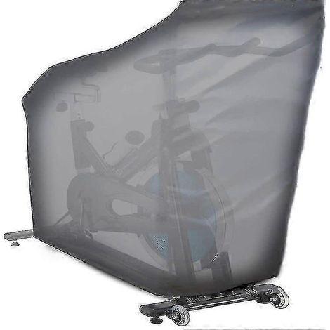 Housse imperméable pour vélo d'appartement, housse de protection pour vélo d'intérieur, housse anti-poussière pour vélos d'appartement ou vélos de spinning (noir) (1/5)