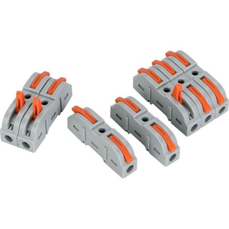 36Pièces Connecteurs Electriques Rapide avec Levier, Bornes de Connexion,1-Fil 2-Entrées et Peut être Librement Combiné,electrique PA/PC Ignifuge (1/4)
