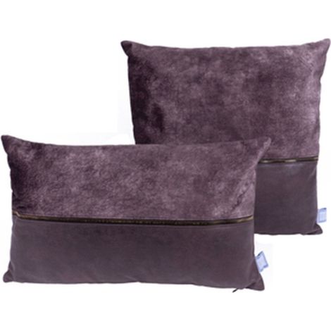 Lot de 2 Coussins Déco "Picco" 30x50cm Gris (1/5)