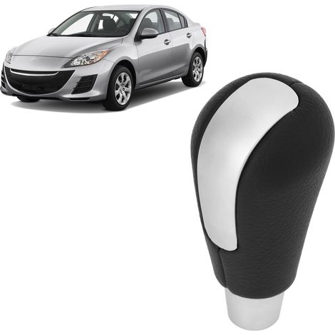Schaltknauf kompatibel mit Mazda 3 2008-2011 (ohne Perforation), matte Oberfläche (1/5)